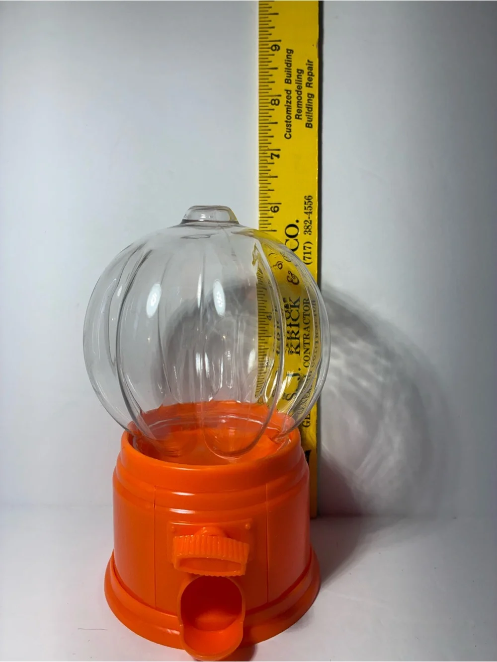 Halloween Pumpkin Candy Dispensers Set of 12 Orange Plastic Gumball Machines Par